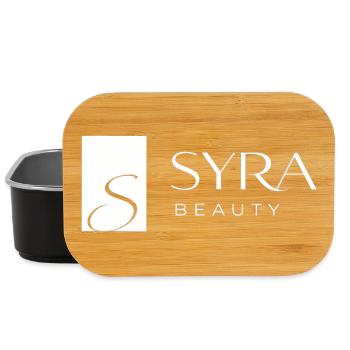 Logo SYRA Beauty : Minimalisme élégant - Boîte à goûter - noir - Devant