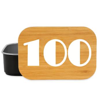 100. 100 JAHRE. 100-JÄHRIGES JUBILÄUM. GEBURTSTAG 100 - Lunch Box - Schwarz - Vorne