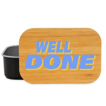 WELL DONE - Lunch Box - black - Front