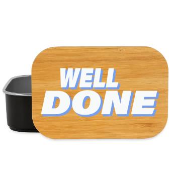 WELL DONE - Lunch Box - black - Front