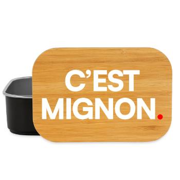 C’est mignon - Boîte à goûter - noir - Devant