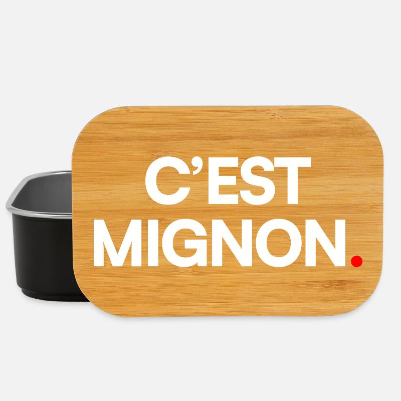 C’est mignon - Boîte à goûter - noir