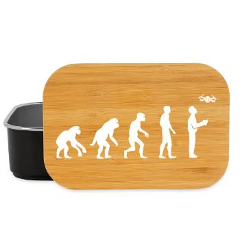 Lustig Pilot Evolution Entwicklung Fliegerei icon - Lunch Box - Schwarz - Vorne