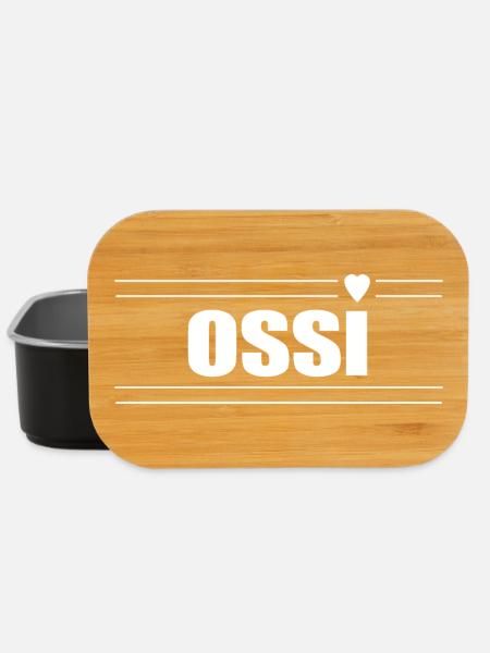 Ossi mit Herz - Lunch Box - Schwarz