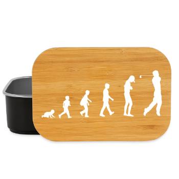 Entwicklung vom Baby zum Golfer / Golf Sport - Lunch Box - Schwarz - Vorne