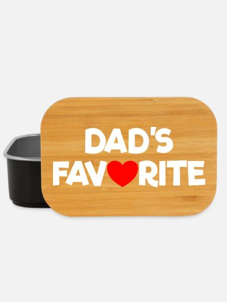 Lieblingskind Papas Liebling Ich bin Papas Lieblin - Lunch Box - Schwarz