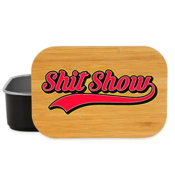 Shit Show Retro-Stil Logo - Lunch Box - Schwarz - Vorne