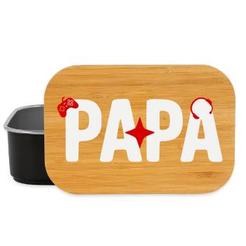 Papa Gamer mit Controller - Lunch Box - Schwarz - Vorne