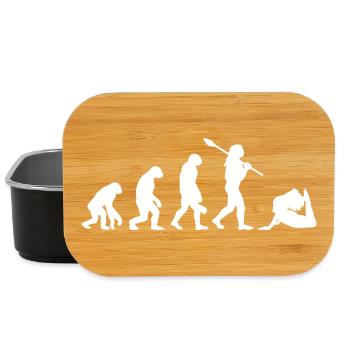 Evolution des Yoga Lustiges Namaste-Yoga-Geschenk - Lunch Box - Schwarz - Vorne