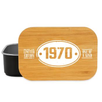 1970 Birthday 1970 - Lunch Box - black - Front