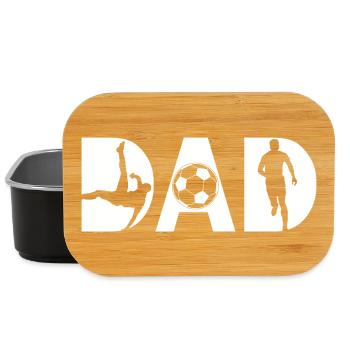 Fußball Papa Football dad Vatertag  - Lunch Box - Schwarz - Vorne