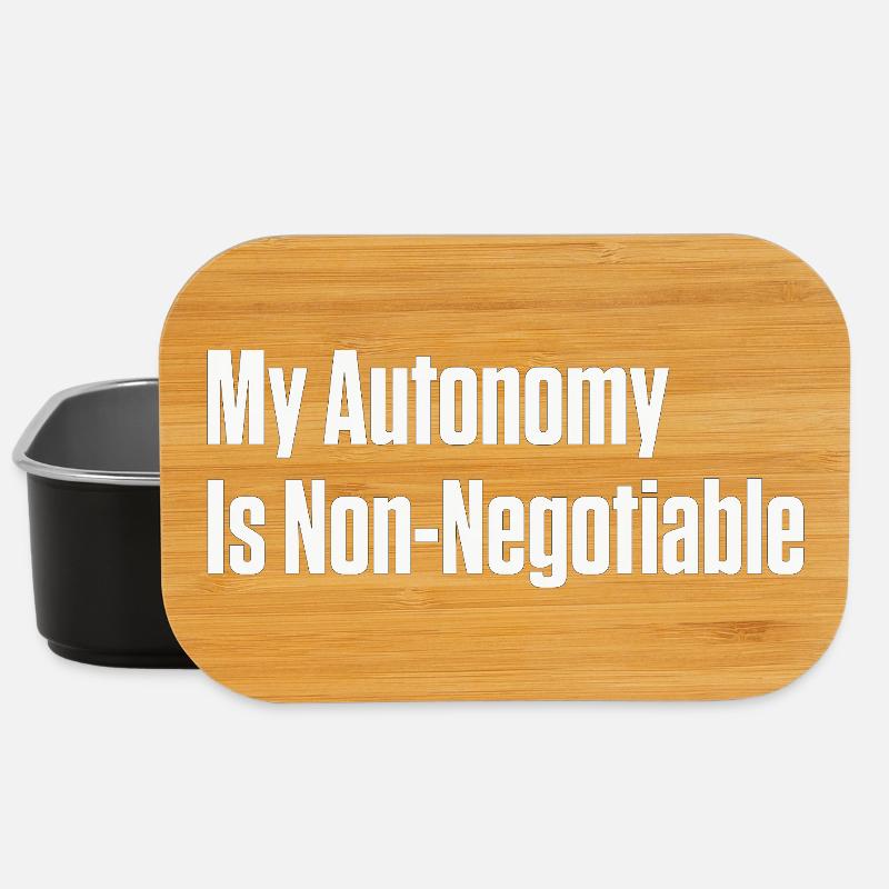 My Autonomy Is Non Negotiable PDA ND - Lunch Box - black
