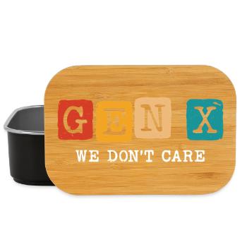 Génération X, on s’en fiche - Boîte à goûter - noir - Devant