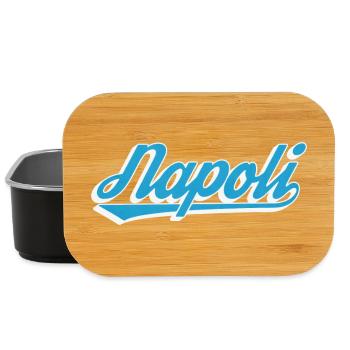 Napoli Retro Script Blau - Lunch Box - Schwarz - Vorne