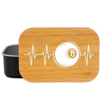 Heartbeat Billard Pool 8 Ball Ball Pulse Symbole - Boîte à goûter - noir - Devant