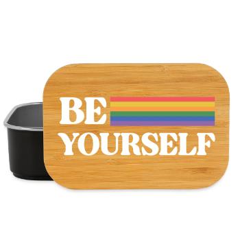 LGBT Pride Month - Be Yourself - Lunch Box - black - Front