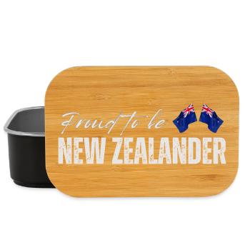 Néo-Zélandais fier, j’adore la Nouvelle-Zélande - Boîte à goûter - noir - Devant