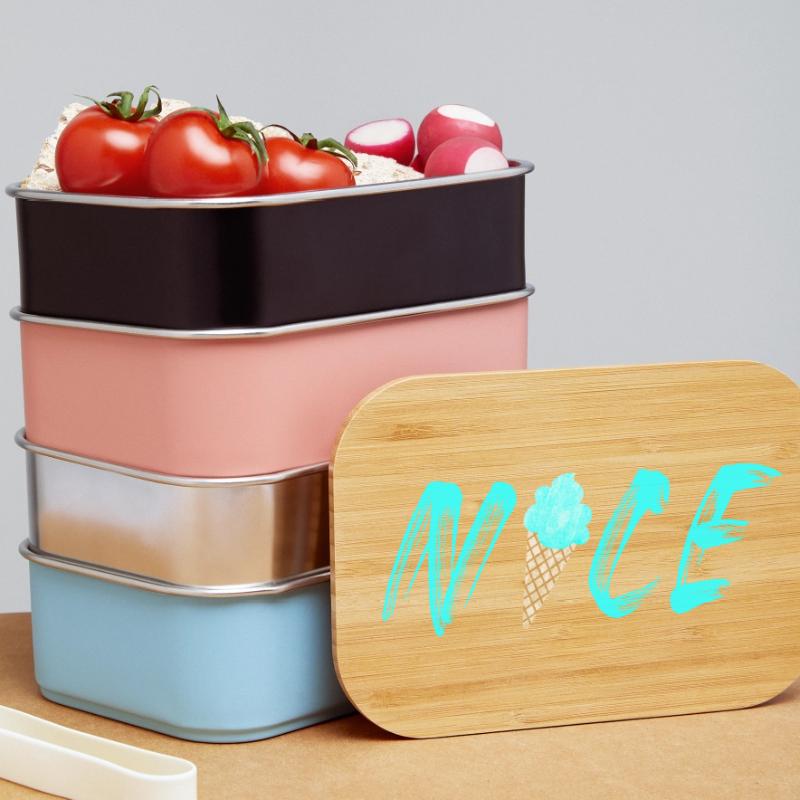 nice hellblau Eis Waffel Eistüte cool Eiscreme Lunch Box