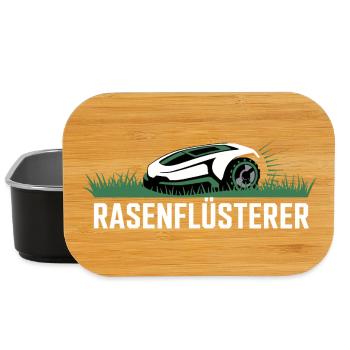 Rasenflüsterer Garten Rasenmäher Rasenflüsterer - Lunch Box - Schwarz - Vorne