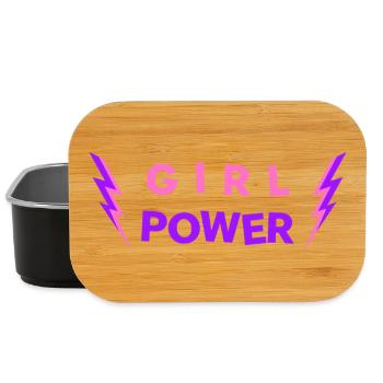 GIRL POWER - Girls Women's Lucky Charm - Lunch Box - black - Front