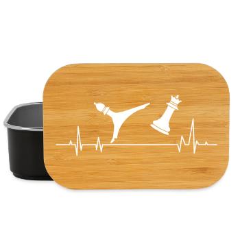 Chess Player's Heartbeat - Lunch Box - black - Front