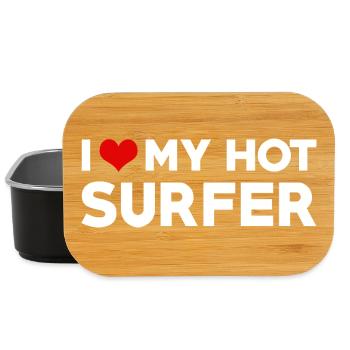 Ich liebe meinen heißen Surfer Ehemann Frau Freund - Lunch Box - Schwarz - Vorne