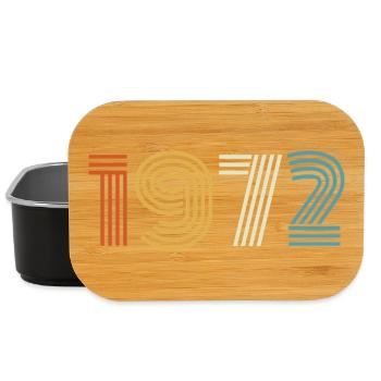 1972 Gift 1972 Vintage 1972 - Lunch Box - black - Front