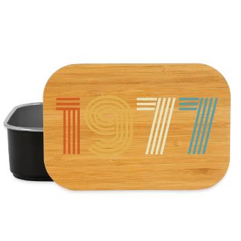 1977 Geschenk 1977 Vintage 1977 - Lunch Box - Schwarz - Vorne