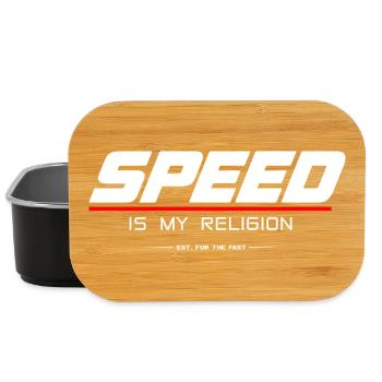 SPEED_IS_MY_RELIGION - Boîte à goûter - noir - Devant
