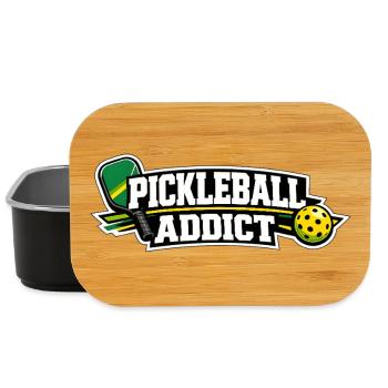 Pickleball Addict Logo - Boîte à goûter - noir - Devant