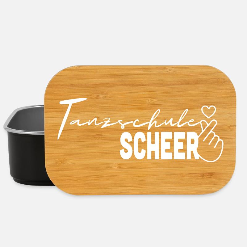 Tanzschule SCHEER heart - white - Lunch Box - Schwarz