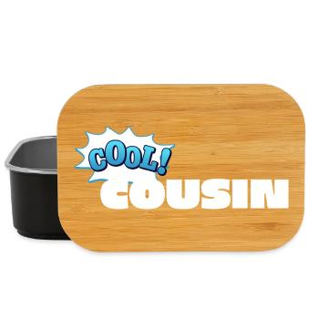 Un design de déclaration de cousin cool pour cousin - Boîte à goûter - noir - Devant