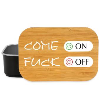 FUCK OFF, Come on - Fuck off, Fuck Off - Lunch Box - Schwarz - Vorne