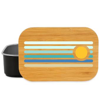 beach - Lunch Box - black - Front