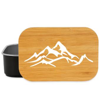 Mountains - Lunch Box - black - Front