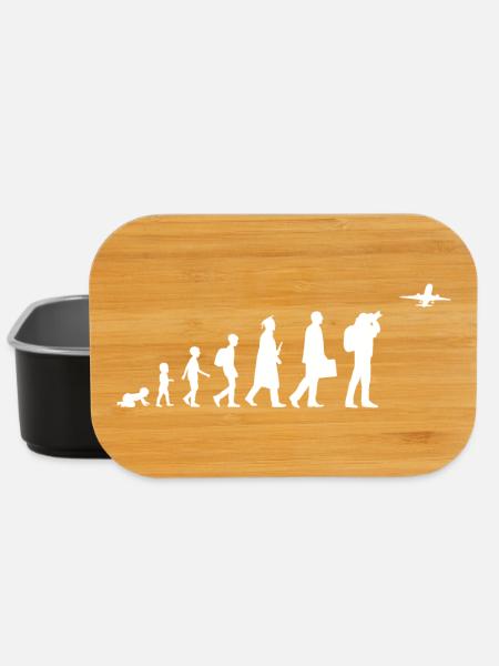 Passionné d’avion Evolution - Boîte à goûter - noir