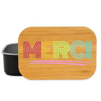 MERCI - Merci - Arc-en-ciel - Merci - Boîte à goûter - noir - Devant
