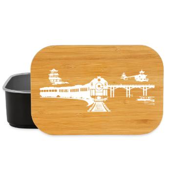 Railway Sketch - Lunch Box - black - Front