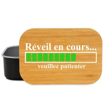 Affichage de Chargement Réveil en Progression - Boîte à goûter - noir - Devant