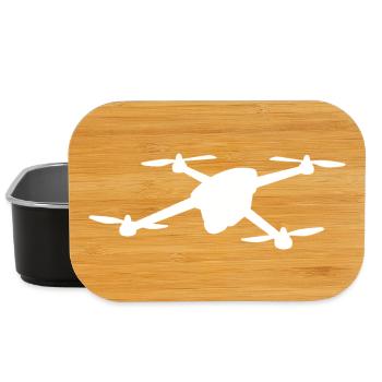 Lustiger Drohnenpilot Cartoon Hobbypilot - Lunch Box - Schwarz - Vorne