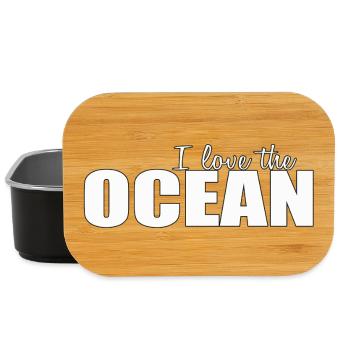 I LOVE THE OCEAN - Lunch Box - Schwarz - Vorne