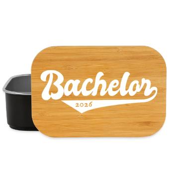 Bachelor 2026 Abschluss Promotion Sponsion - Lunch Box - Schwarz - Vorne