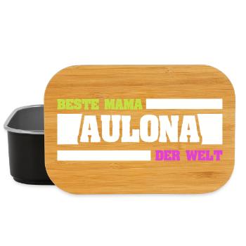 Beste Mama Alona der Welt - Lunch Box - Schwarz - Vorne