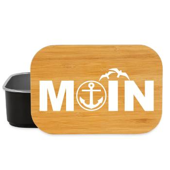 Moin von der Küste - Lunch Box - Schwarz - Vorne