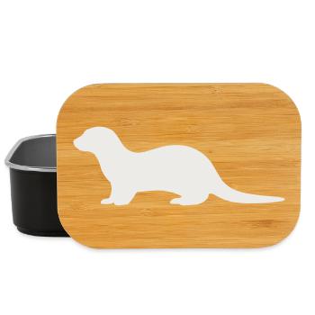 otter_tier_1 - Boîte à goûter - noir - Devant