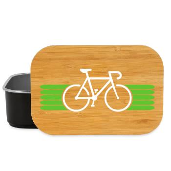 Fahrrad fahren Bike Fahrradfahrer Fahrradfahrerin - Lunch Box - Schwarz - Vorne