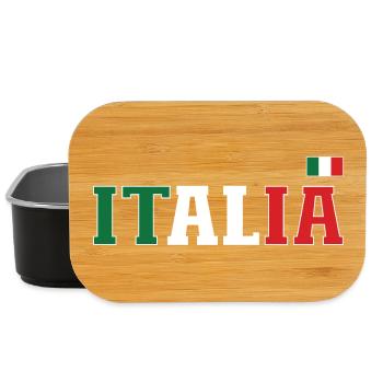 Italie Drapeau - Boîte à goûter - noir - Devant