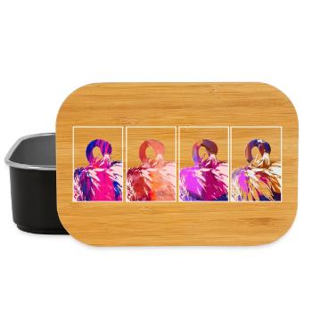 Flamingos - Lunch Box - Schwarz - Vorne