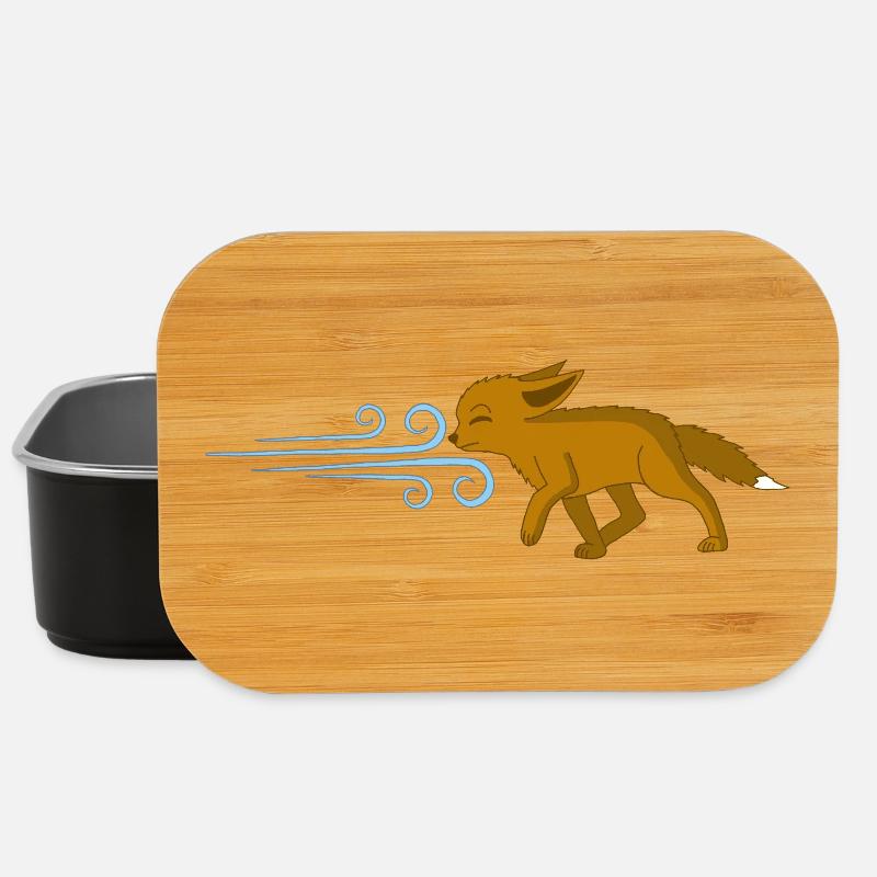 Der Fuchs und der Wind - Lunch Box - Schwarz