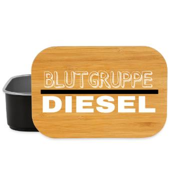 Groupe sanguin Diesel Design sur les vêtements - Boîte à goûter - noir - Devant